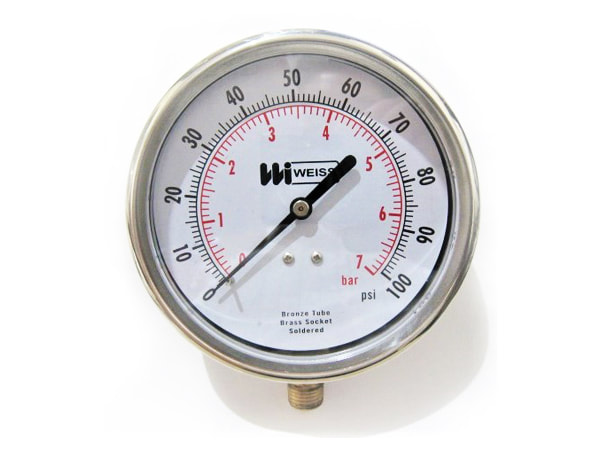 panel mount air pressure gauge